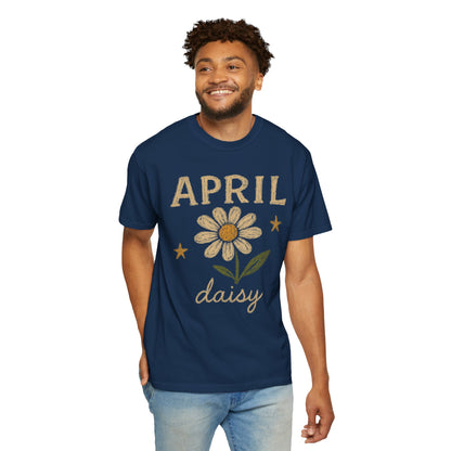 April Daisy T-shirt | Birth Month Flower Tee Comfort Colors Tee