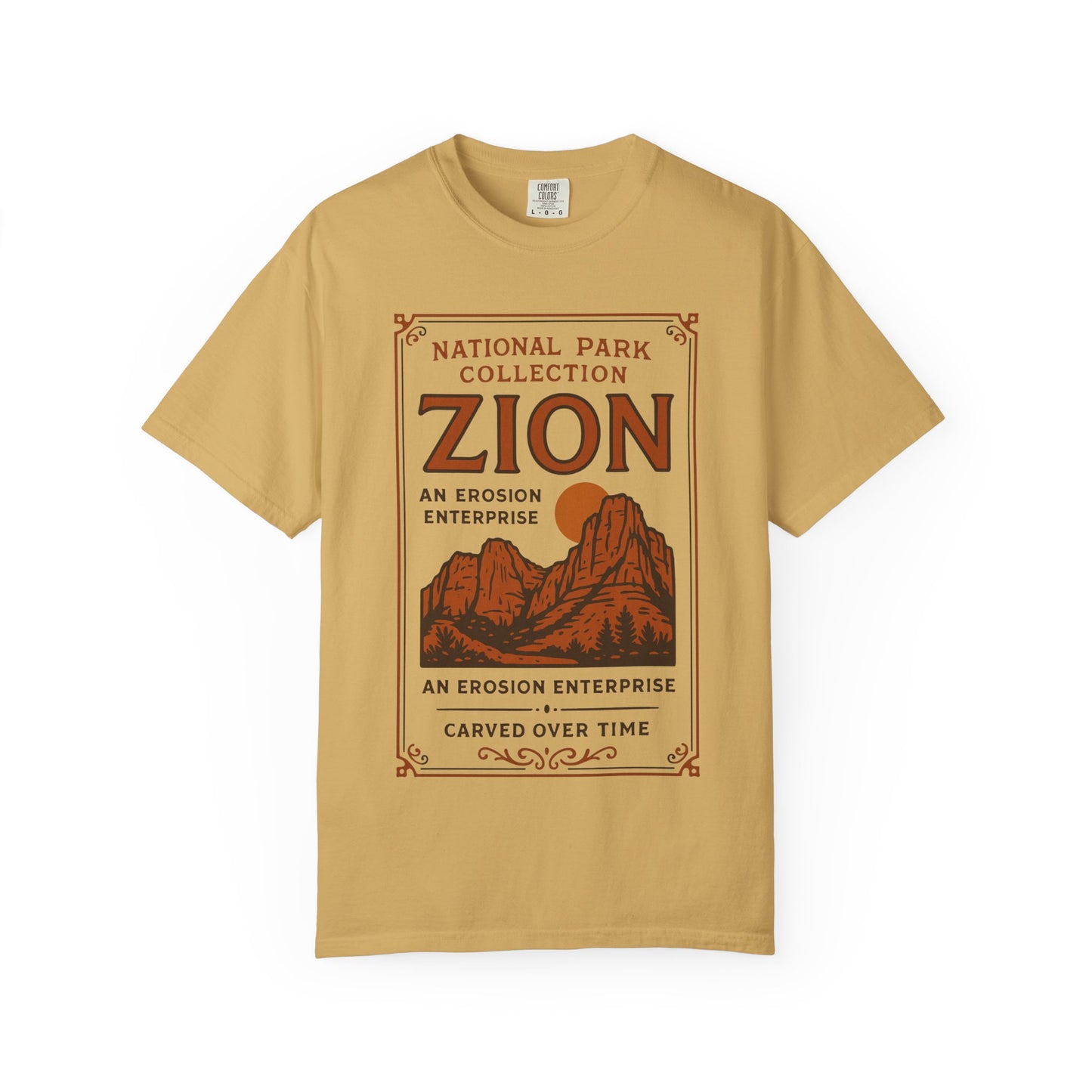 Zion National Park Poster T-Shirt | Canyon Landscape Tee Comfort Colors T-shirt