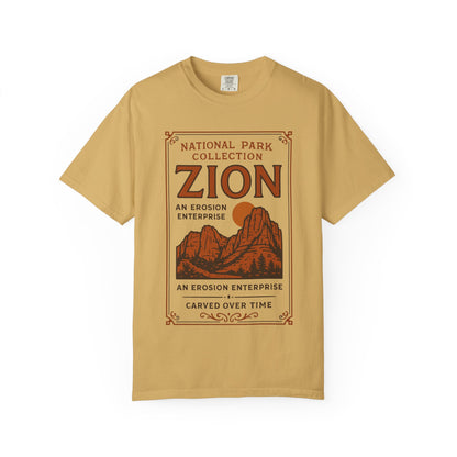 Zion National Park Poster T-Shirt | Canyon Landscape Tee Comfort Colors T-shirt