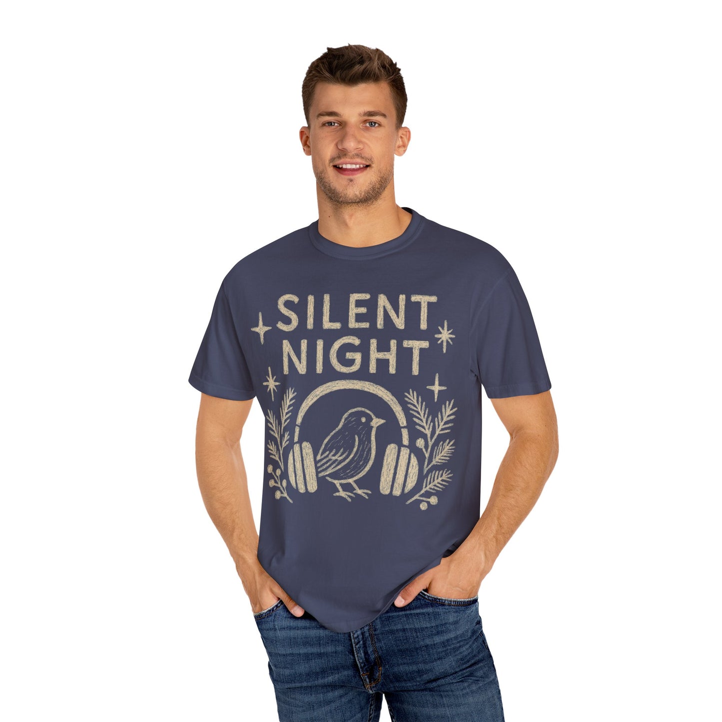Silent Night Christmas T-Shirt Comfort Colors