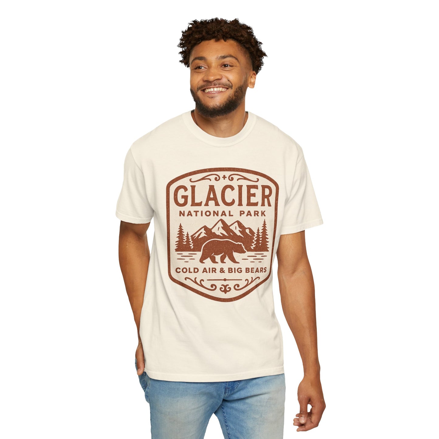 Glacier National Park Comfort Colors T-shirt | Glacier Design, Outdoor Tee