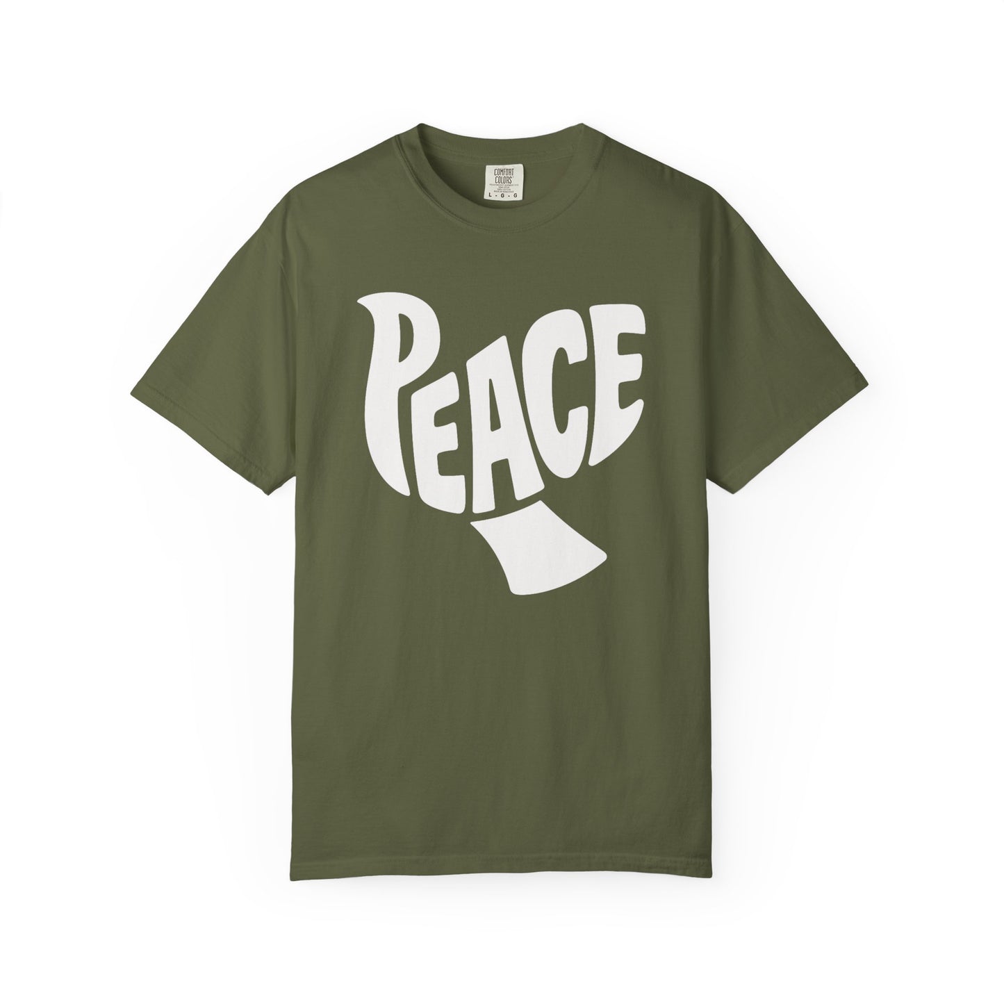Dove Peace Comfort Colors Tee, Unisex Shirt for Dove Lovers, Peaceful Vibes Tee, Unique Gift for Peace Enthusiasts, Casual Dove Graphic Tee,