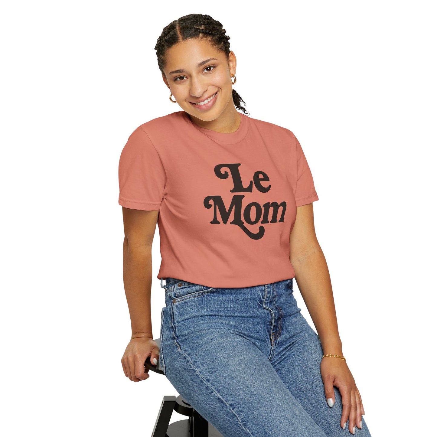 Le Mom T-Shirt | Retro Script Mom Tee, Mother's Day Shirt, Comfort Colors