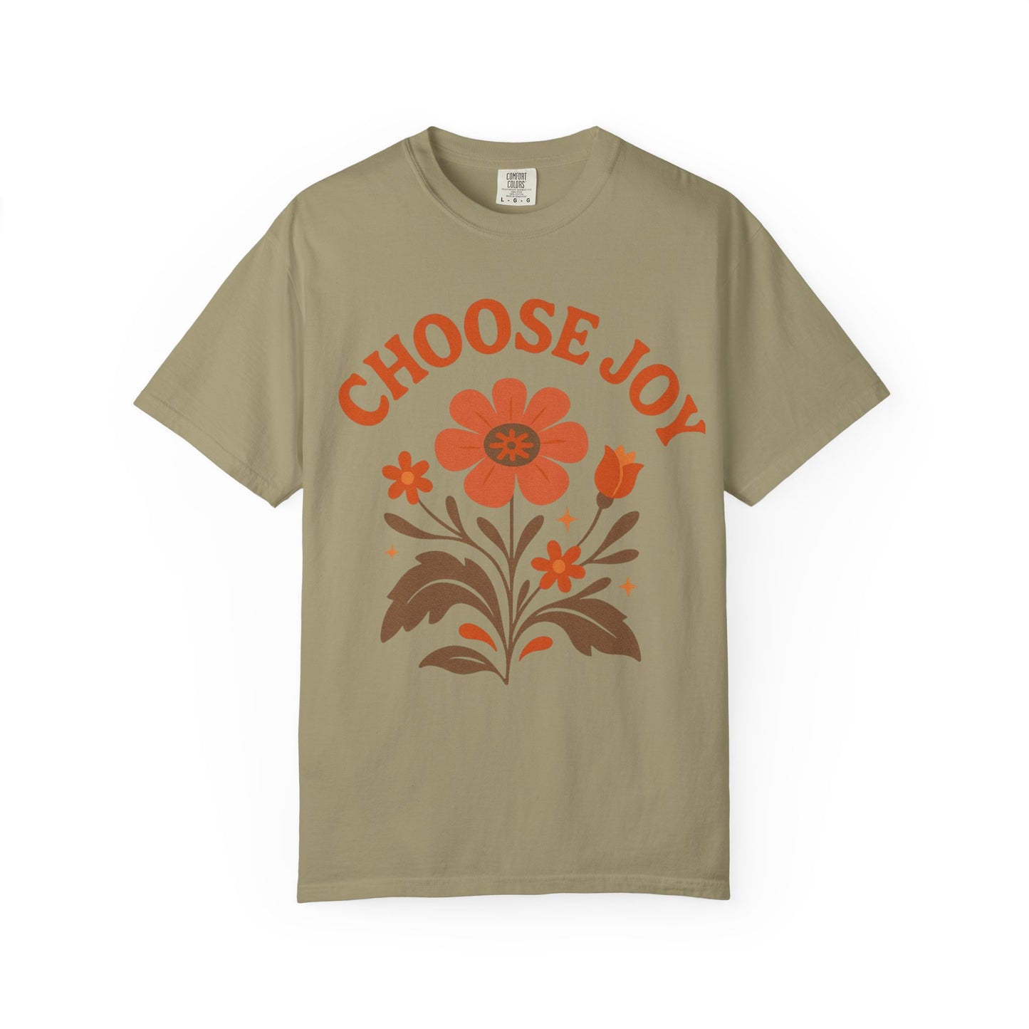 Choose Joy Comfort Colors T-Shirt — Positive Message Graphic Tee