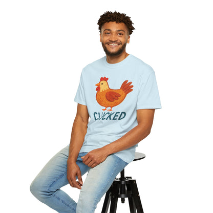 Clucked Funny Chicken Lover Comfort Colors T-Shirt, Chicken Graphic Tee, Unisex Tee, Garment-Dyed Shirt, Chicken Mom Gift, Animal Lover