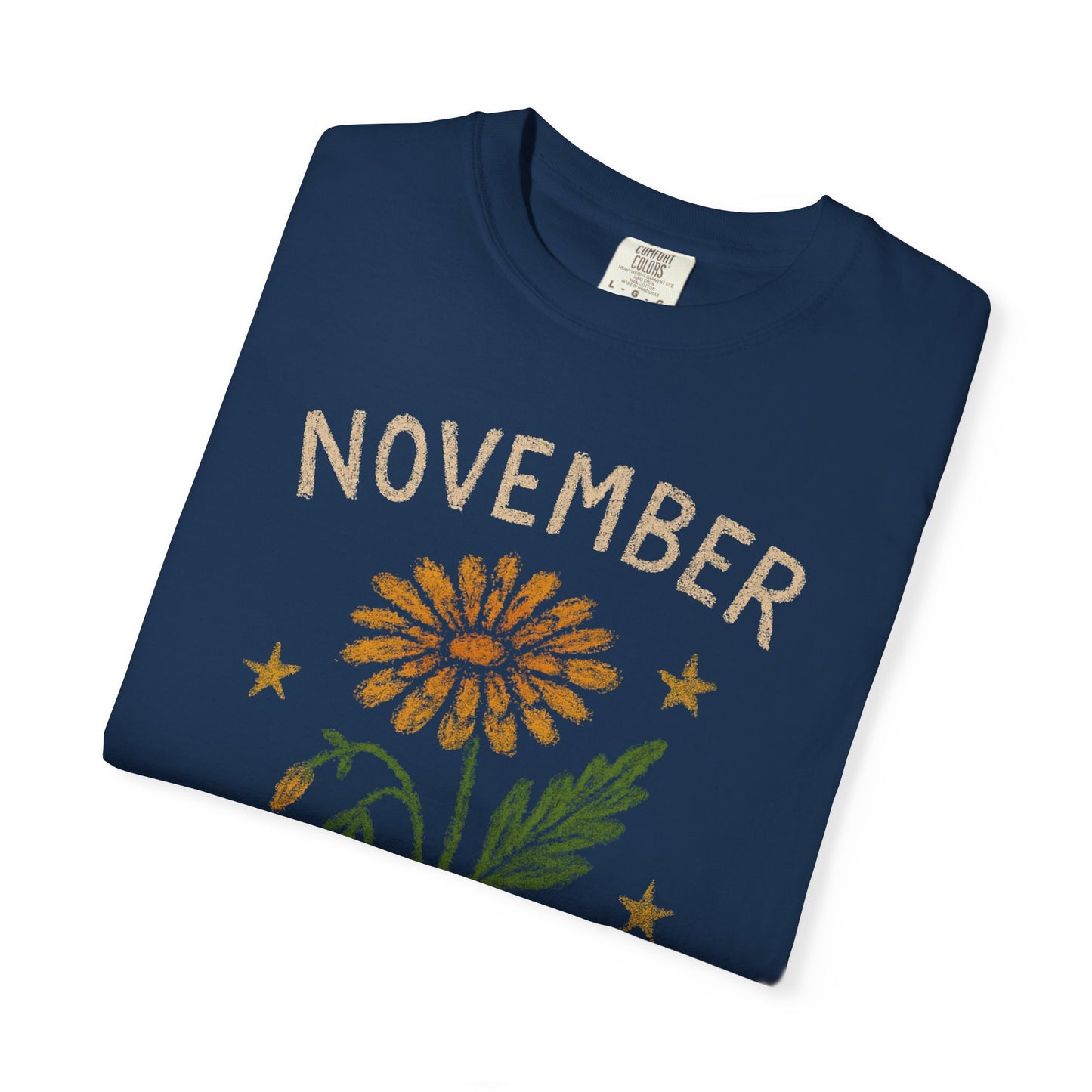 November birth flower Comfort Colors T-shirt