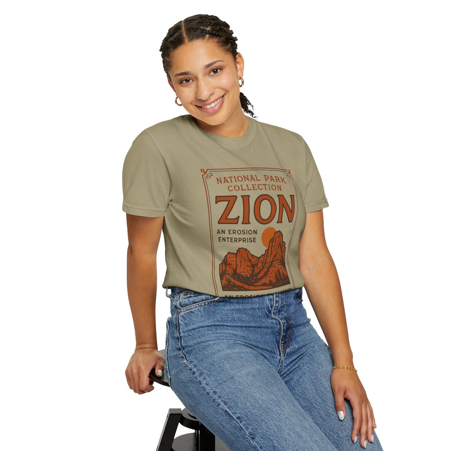 Zion National Park Poster T-Shirt | Canyon Landscape Tee Comfort Colors T-shirt