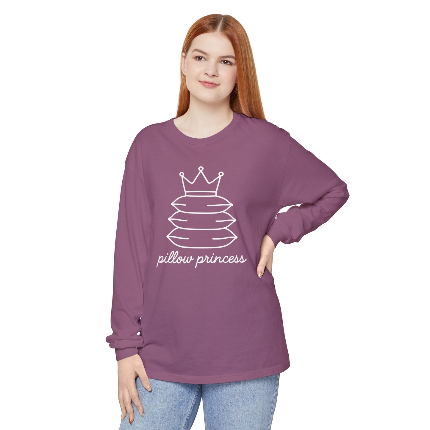 Pillow Princess Comfort Colors Long Sleeve T-Shirt
