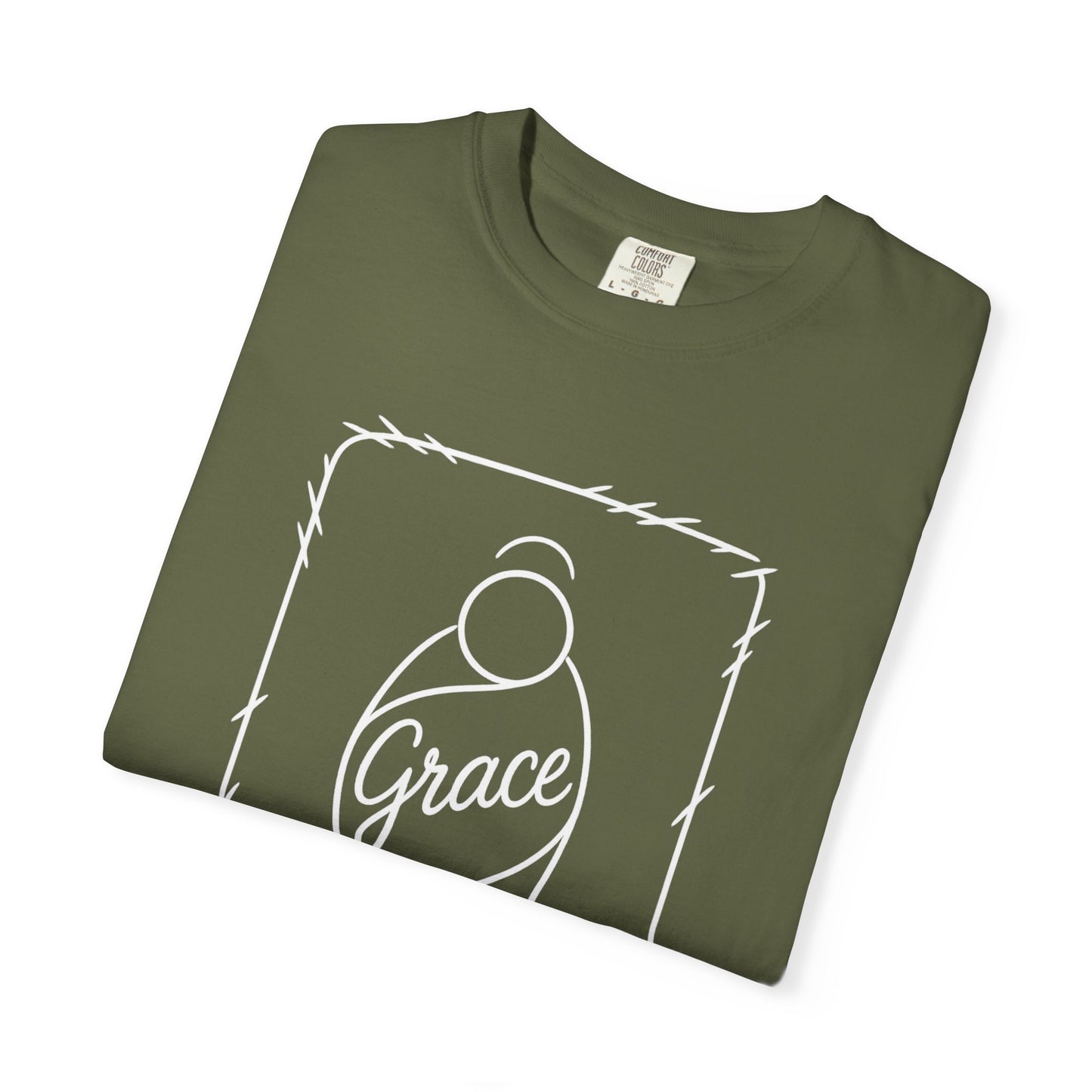 Christmas Baby Grace Comfort Colors T-Shirt, Unisex Tee, Holiday Gift, Religious Shirt, Christian Apparel