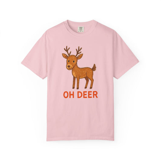 Oh Deer Comfort Colors Wildlife Unisex T-shirt, Nature Lover Gift, Outdoor Enthusiast Shirt, Forest Animal Tee, Graphic Tee, Gift for Him,