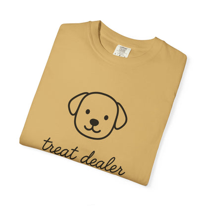 Treat Dealer Comfort Colors Unisex T-shirt, Dog Lover Shirt, Pet Owner Tee, Gift for Dog Mom, Casual Tee, Garment Dyed Tshirt