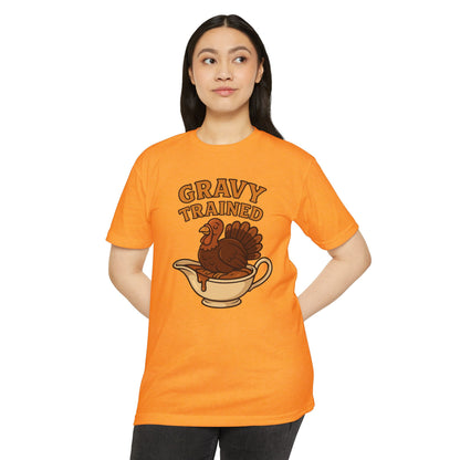 Gravy Trained T-Shirt — Funny Thanksgiving Turkey Graphic Tee