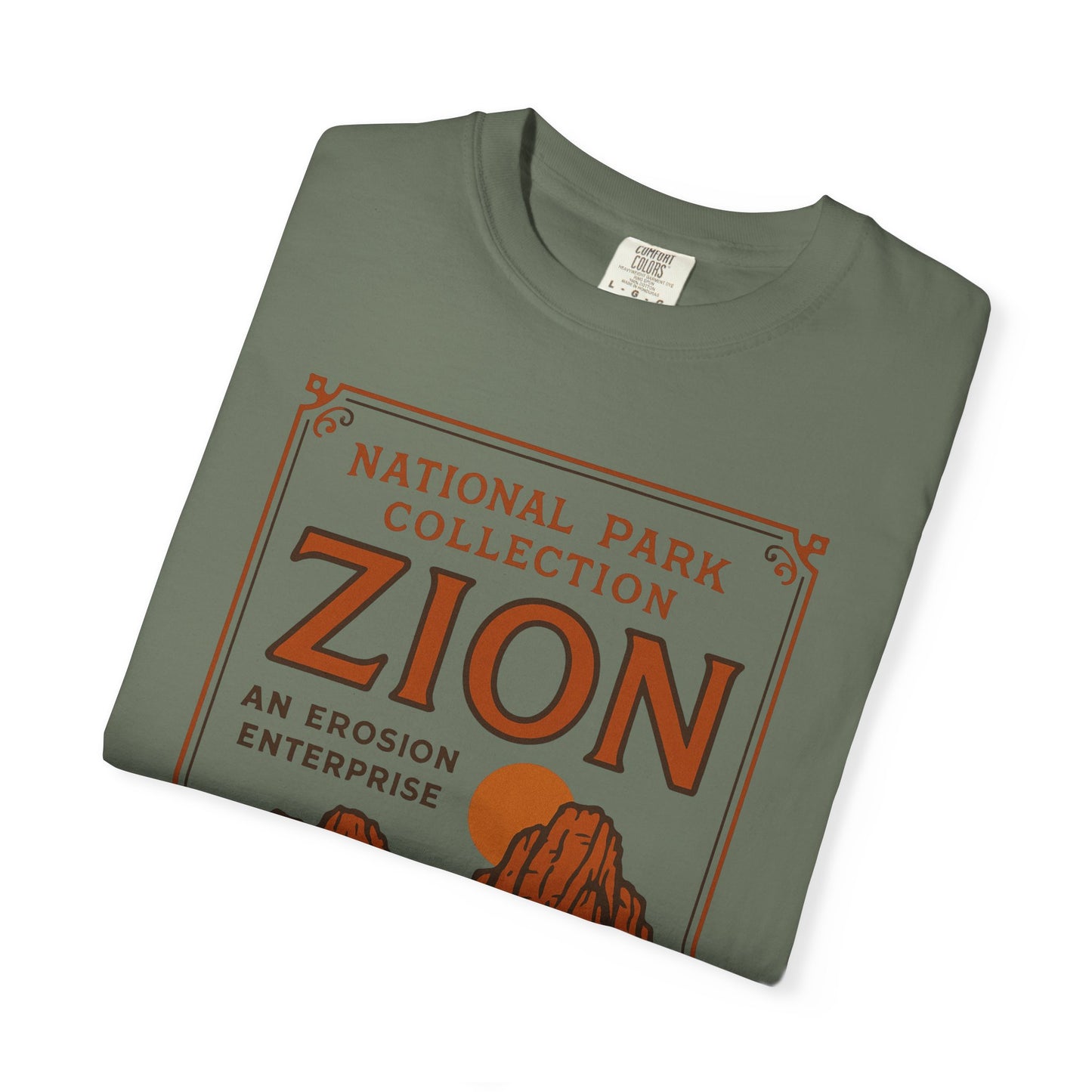Zion National Park Poster T-Shirt | Canyon Landscape Tee Comfort Colors T-shirt