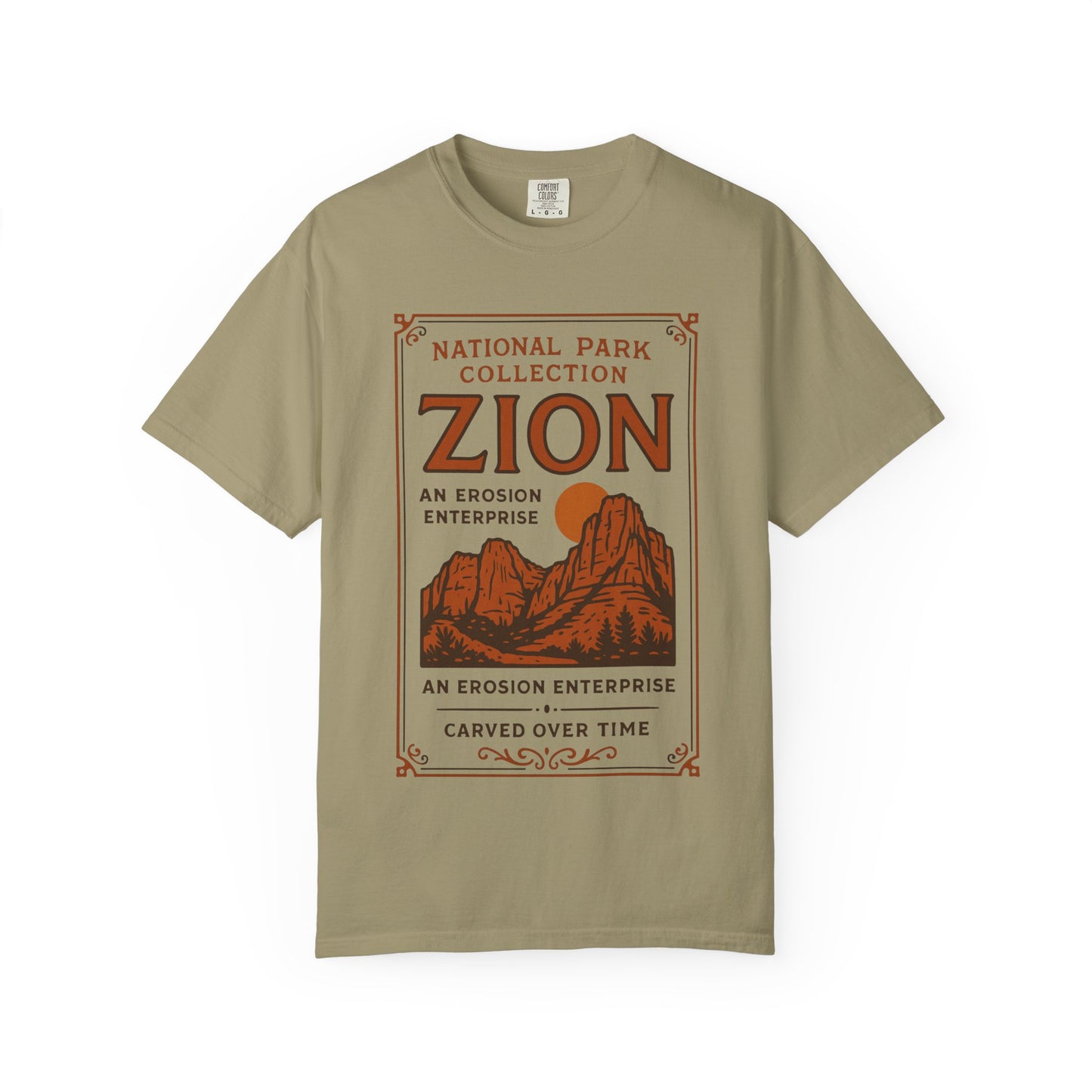 Zion National Park Poster T-Shirt | Canyon Landscape Tee Comfort Colors T-shirt