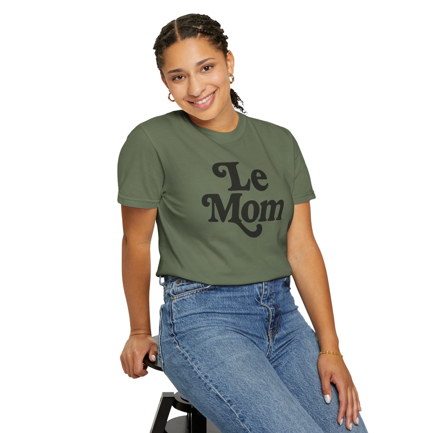 Le Mom T-Shirt | Retro Script Mom Tee, Mother's Day Shirt, Comfort Colors