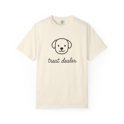 Treat Dealer Comfort Colors Unisex T-shirt, Dog Lover Shirt, Pet Owner Tee, Gift for Dog Mom, Casual Tee, Garment Dyed Tshirt