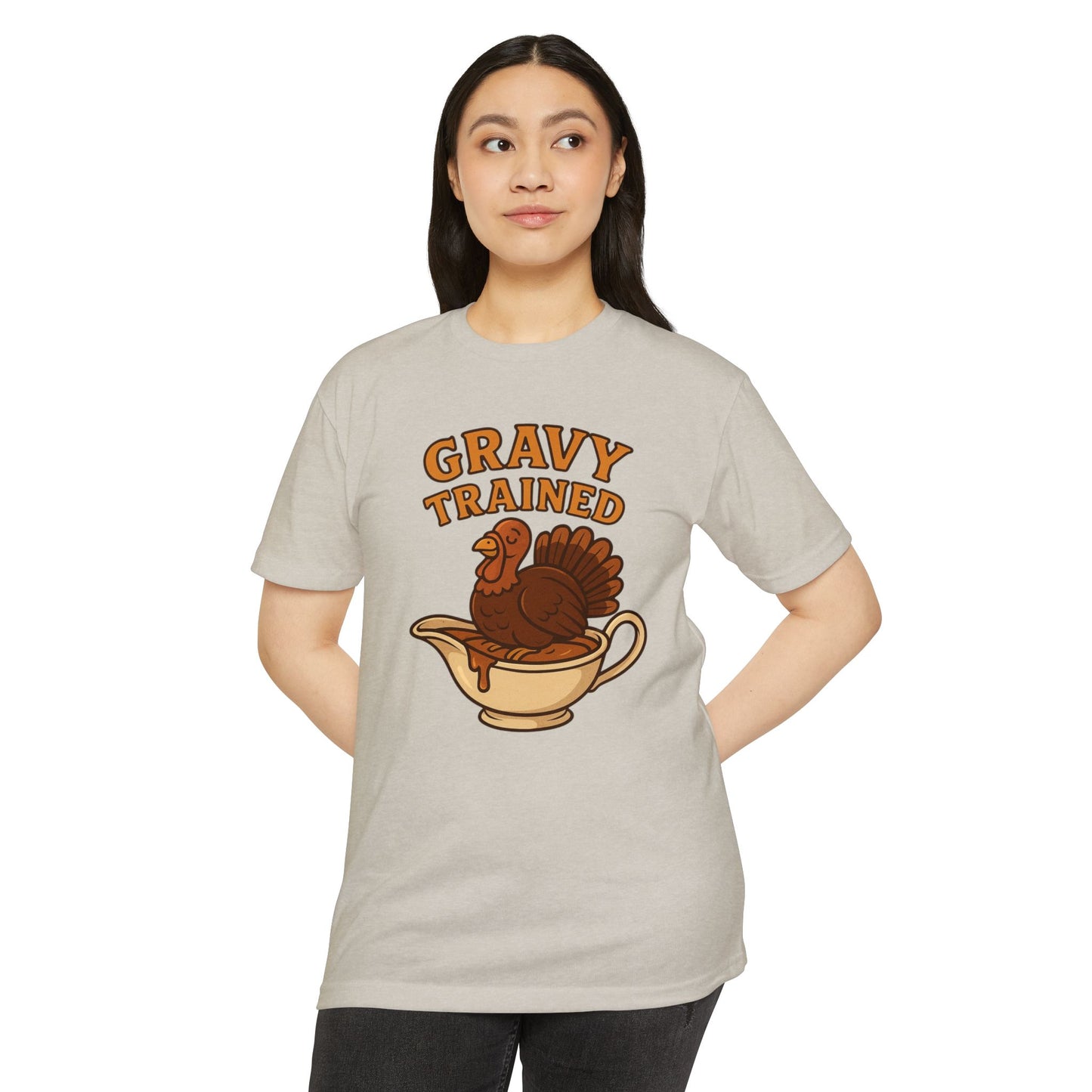 Gravy Trained T-Shirt — Funny Thanksgiving Turkey Graphic Tee