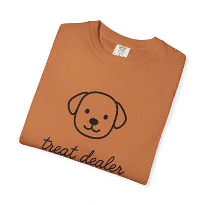 Treat Dealer Comfort Colors Unisex T-shirt, Dog Lover Shirt, Pet Owner Tee, Gift for Dog Mom, Casual Tee, Garment Dyed Tshirt