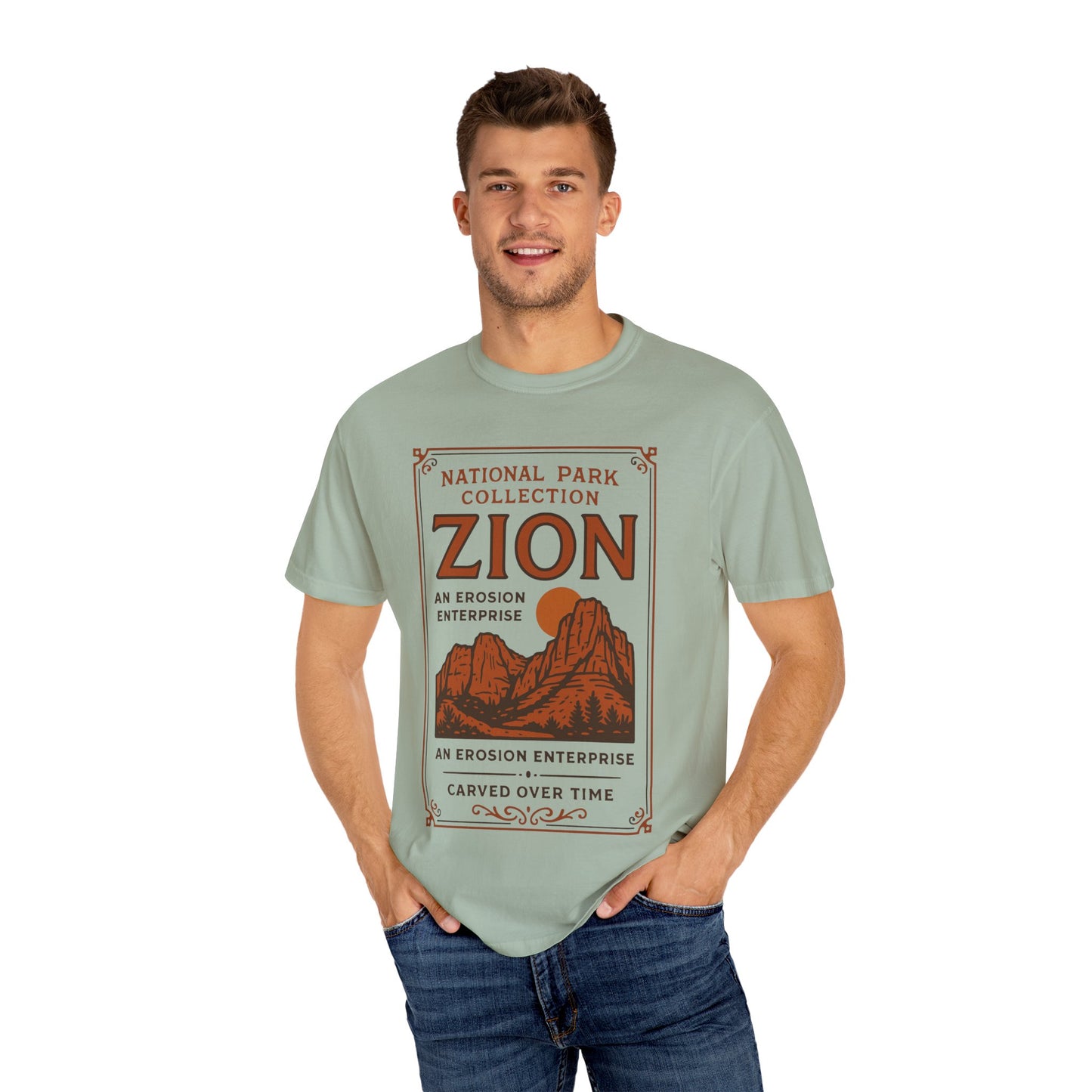Zion National Park Poster T-Shirt | Canyon Landscape Tee Comfort Colors T-shirt