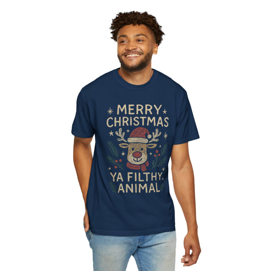Merry Christmas Filthy Animal T-shirt funny Comfort Colors t-shirt