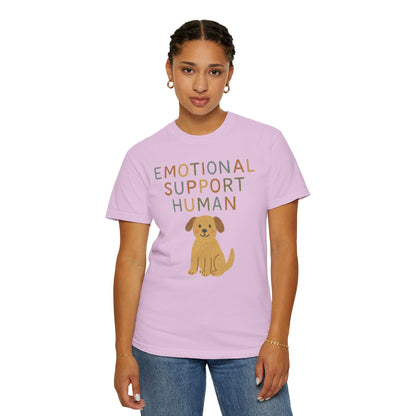 Emotional Support Human dog illustration T-Shirt | Cute Pet Lover Tee Comfort Colors T-shirt