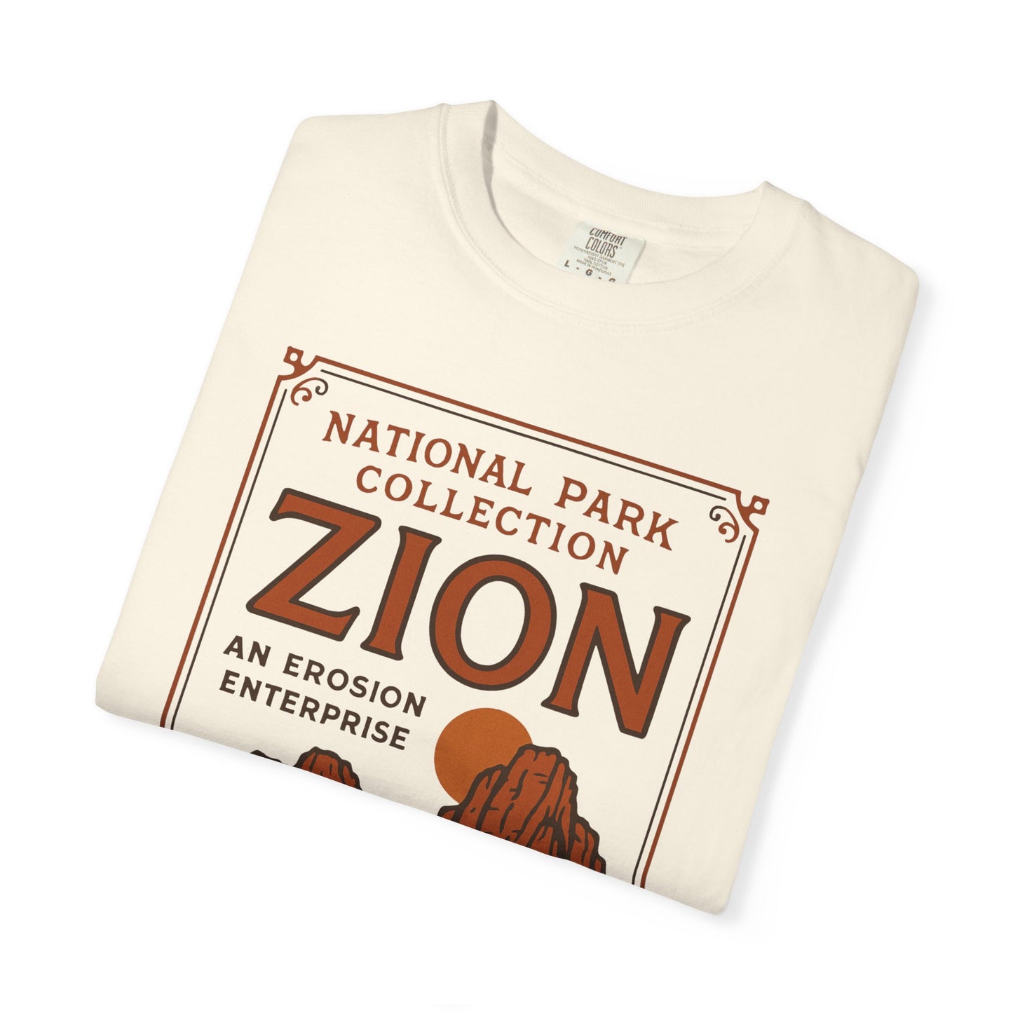 Zion National Park Poster T-Shirt | Canyon Landscape Tee Comfort Colors T-shirt