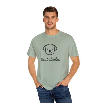 Treat Dealer Comfort Colors Unisex T-shirt, Dog Lover Shirt, Pet Owner Tee, Gift for Dog Mom, Casual Tee, Garment Dyed Tshirt