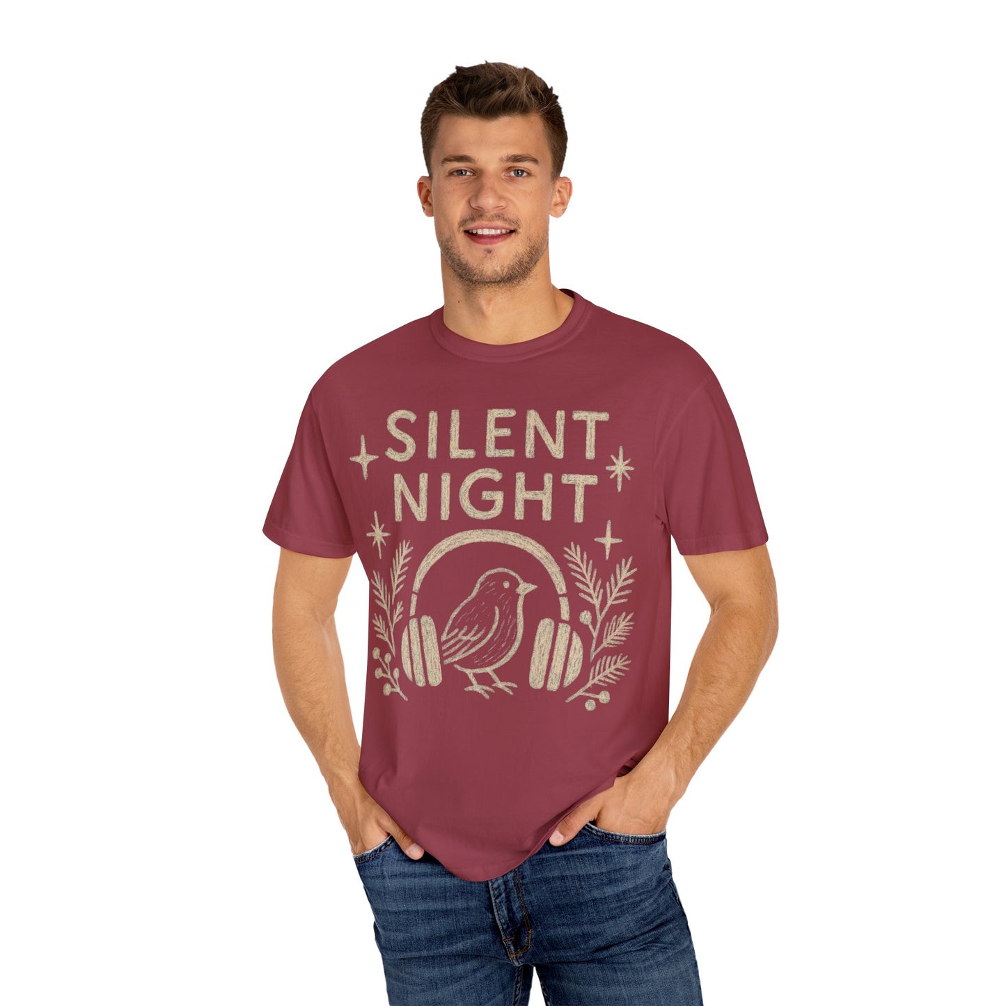 Silent Night Christmas T-Shirt Comfort Colors