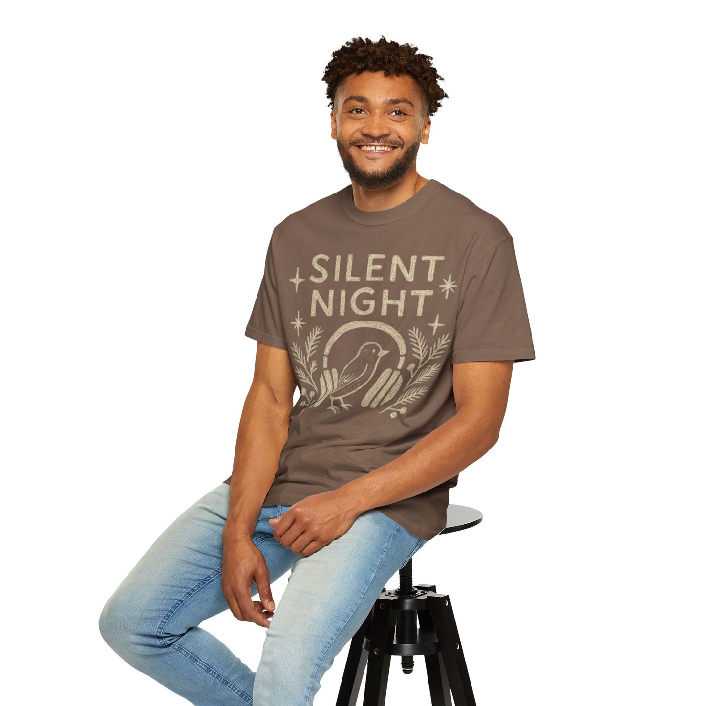 Silent Night Christmas T-Shirt Comfort Colors