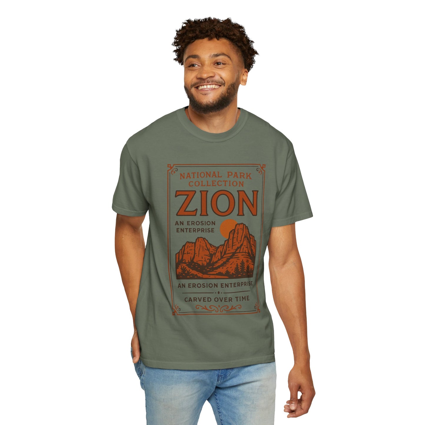 Zion National Park Poster T-Shirt | Canyon Landscape Tee Comfort Colors T-shirt