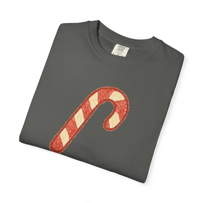 Candy Cane Twist T-shirt | Christmas Comfort Colors garment-dyed T-shirt