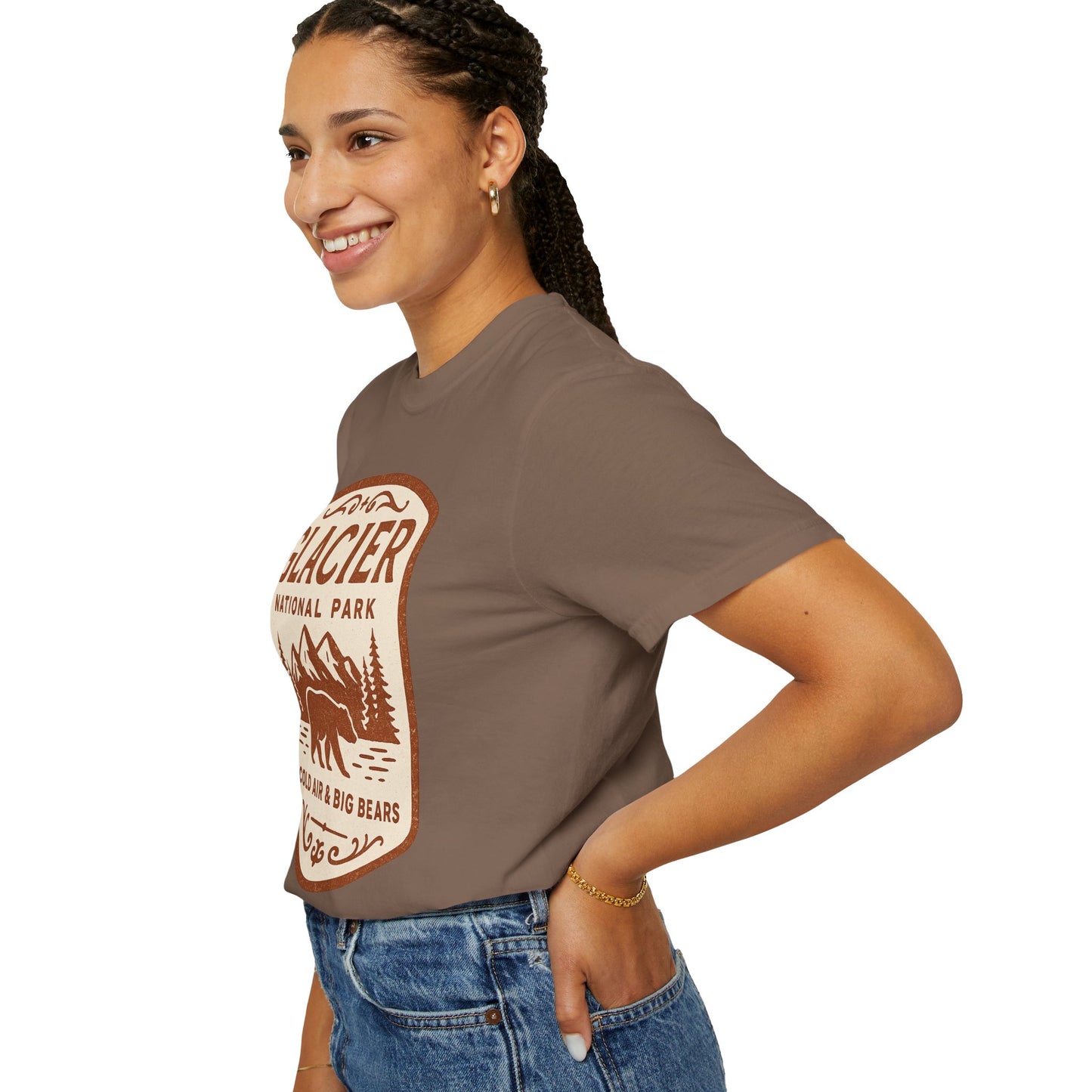 Glacier National Park Comfort Colors T-shirt | Glacier Design, Outdoor Tee