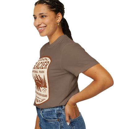 Glacier National Park Comfort Colors T-shirt | Glacier Design, Outdoor Tee