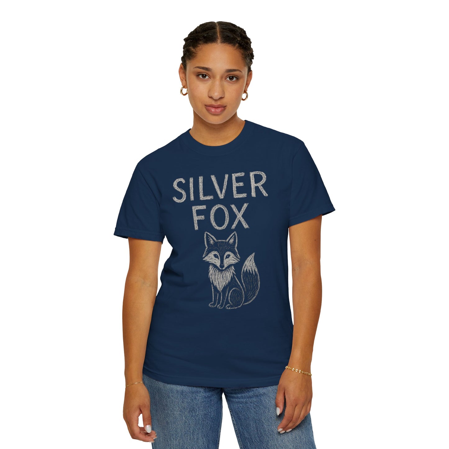 Silver Fox Graphic T‑Shirt — Cozy Fox Tee