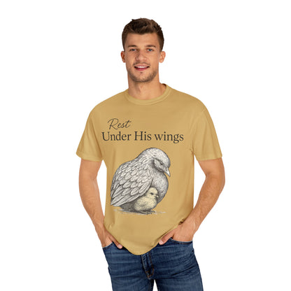 Under His Wings, Faith Comfort Colors T-shirt
