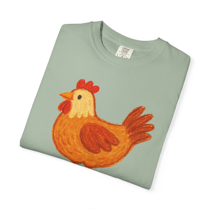 Clucked Funny Chicken Lover Comfort Colors T-Shirt, Chicken Graphic Tee, Unisex Tee, Garment-Dyed Shirt, Chicken Mom Gift, Animal Lover