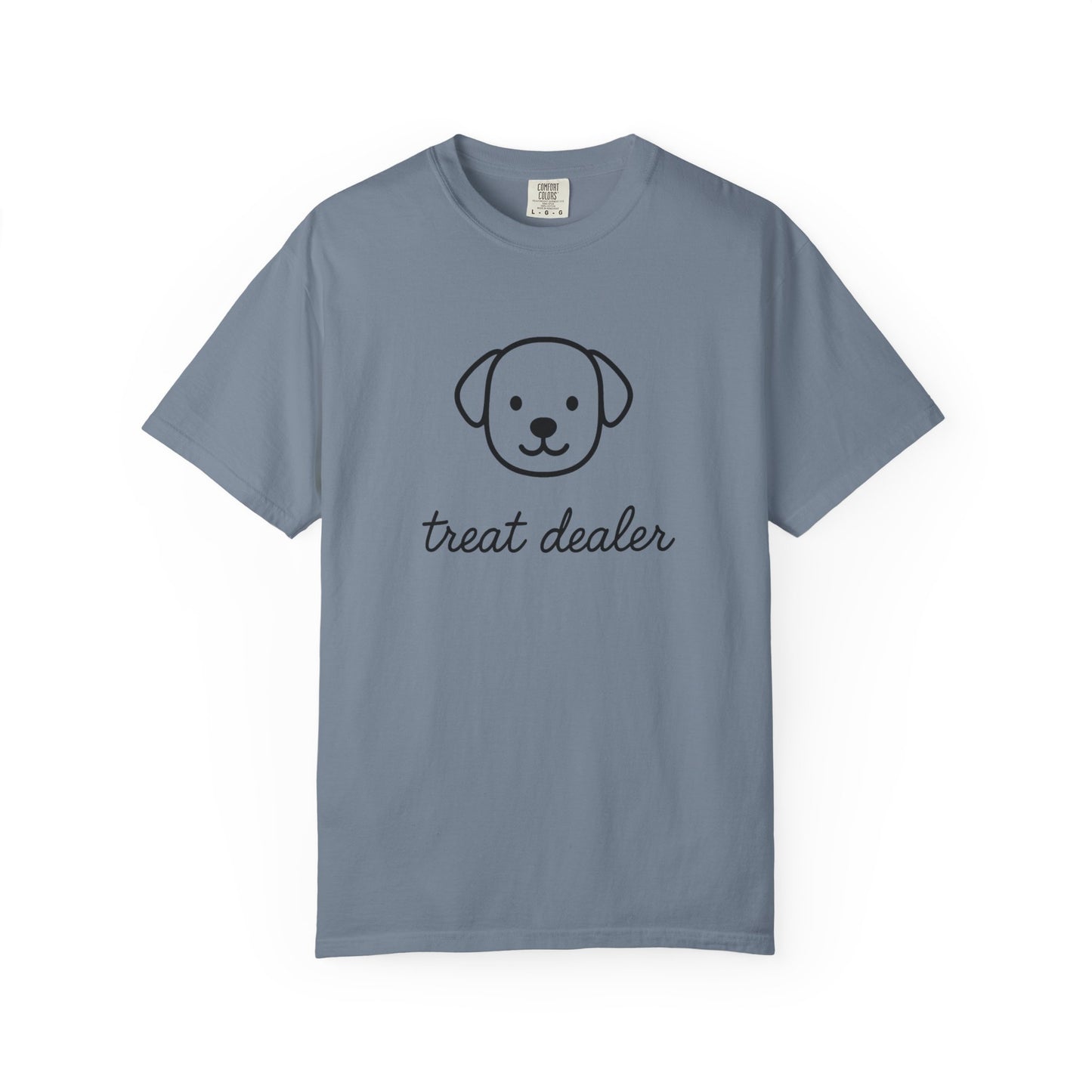 Treat Dealer Comfort Colors Unisex T-shirt, Dog Lover Shirt, Pet Owner Tee, Gift for Dog Mom, Casual Tee, Garment Dyed Tshirt