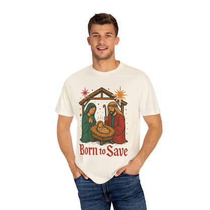Born to Save Comfort Colors Christmas tshirt