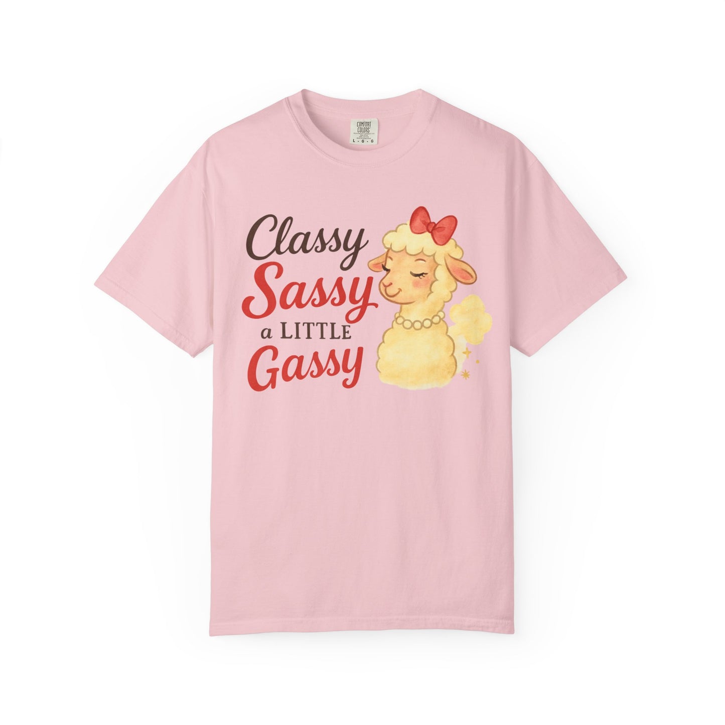 Classy and Gassy Unisex Garment-Dyed T-shirt, Funny Comfort Colors Tee, Humorous Graphic Shirt, Casual Cotton Top, Hilarious Quote Apparel