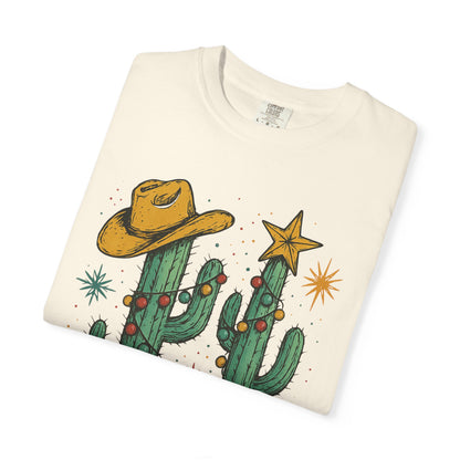 Unisex Garment-Dyed T-shirt, Western Comfort Colors tshirt, Howdy Christmas