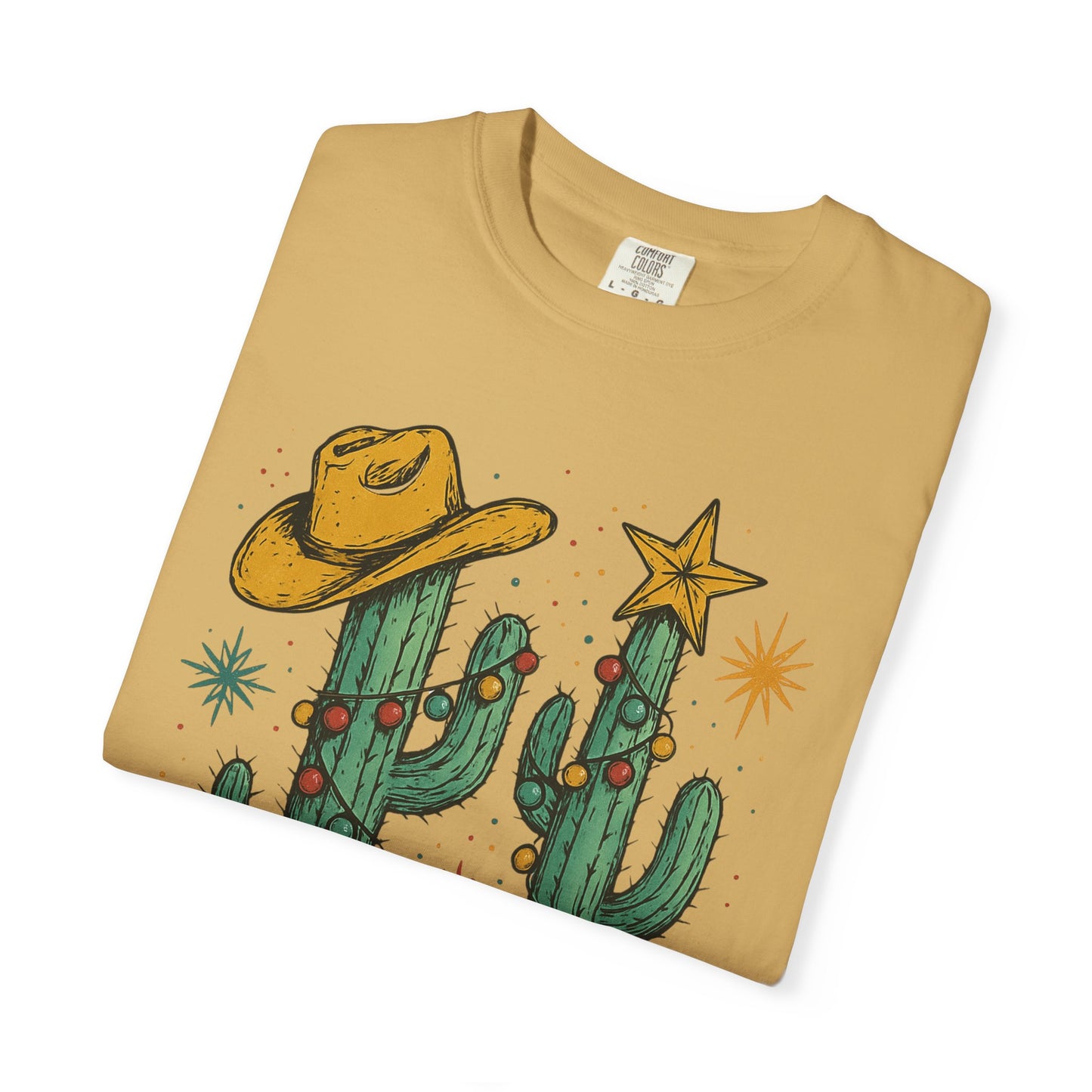 Unisex Garment-Dyed T-shirt, Western Comfort Colors tshirt, Howdy Christmas