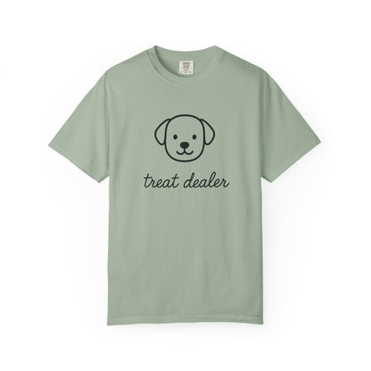 Treat Dealer Comfort Colors Unisex T-shirt, Dog Lover Shirt, Pet Owner Tee, Gift for Dog Mom, Casual Tee, Garment Dyed Tshirt
