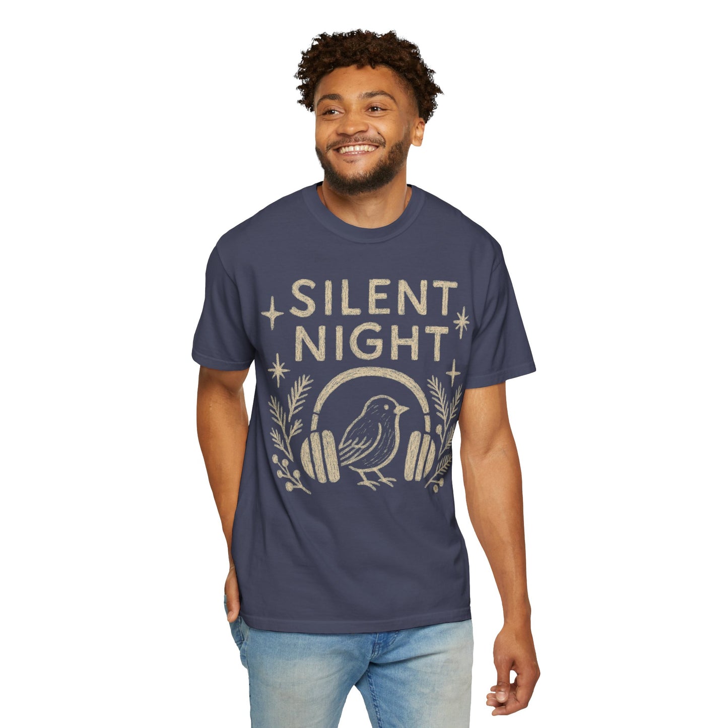 Silent Night Christmas T-Shirt Comfort Colors