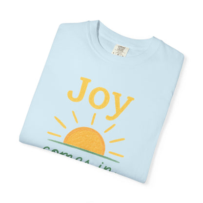 Joy Comes in the Morning T-shirt | Faith Scripture Tee Comfort Colors t-shirt