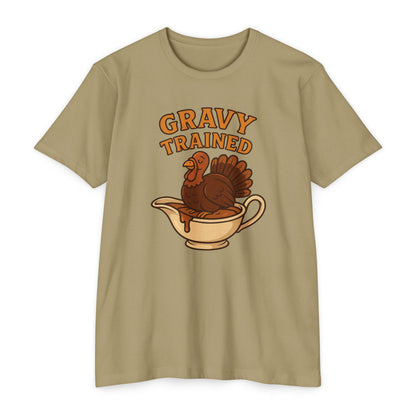 Gravy Trained T-Shirt — Funny Thanksgiving Turkey Graphic Tee