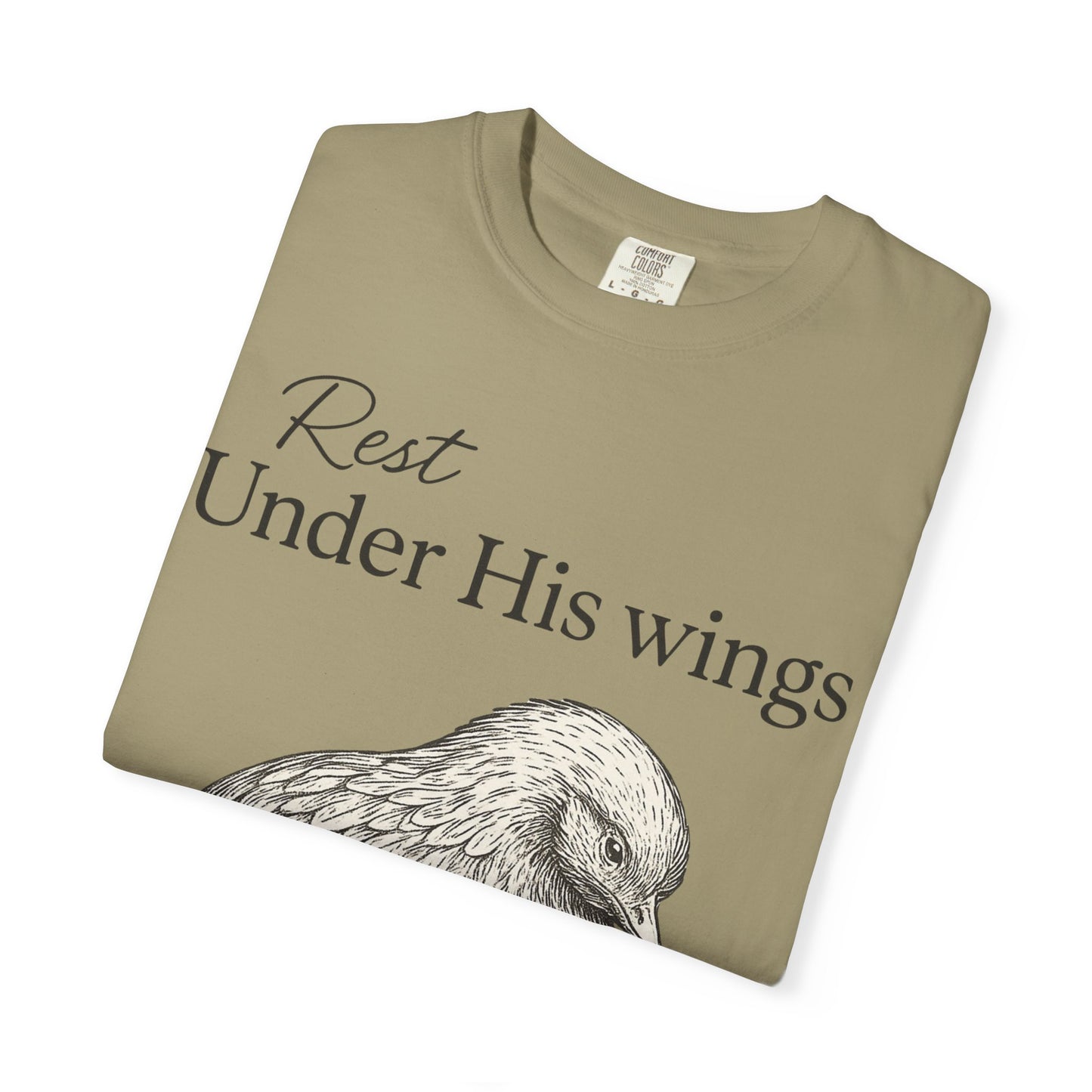 Under His Wings, Faith Comfort Colors T-shirt