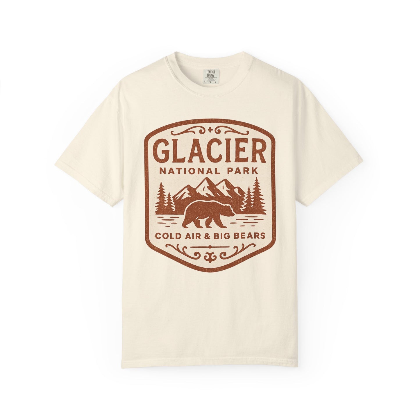 Glacier National Park Comfort Colors T-shirt | Glacier Design, Outdoor Tee