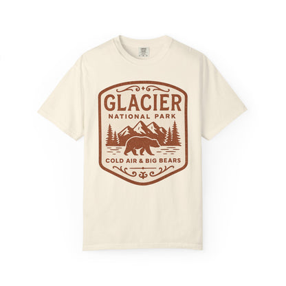 Glacier National Park Comfort Colors T-shirt | Glacier Design, Outdoor Tee