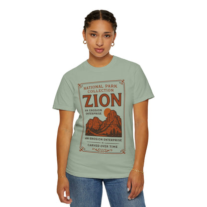 Zion National Park Poster T-Shirt | Canyon Landscape Tee Comfort Colors T-shirt