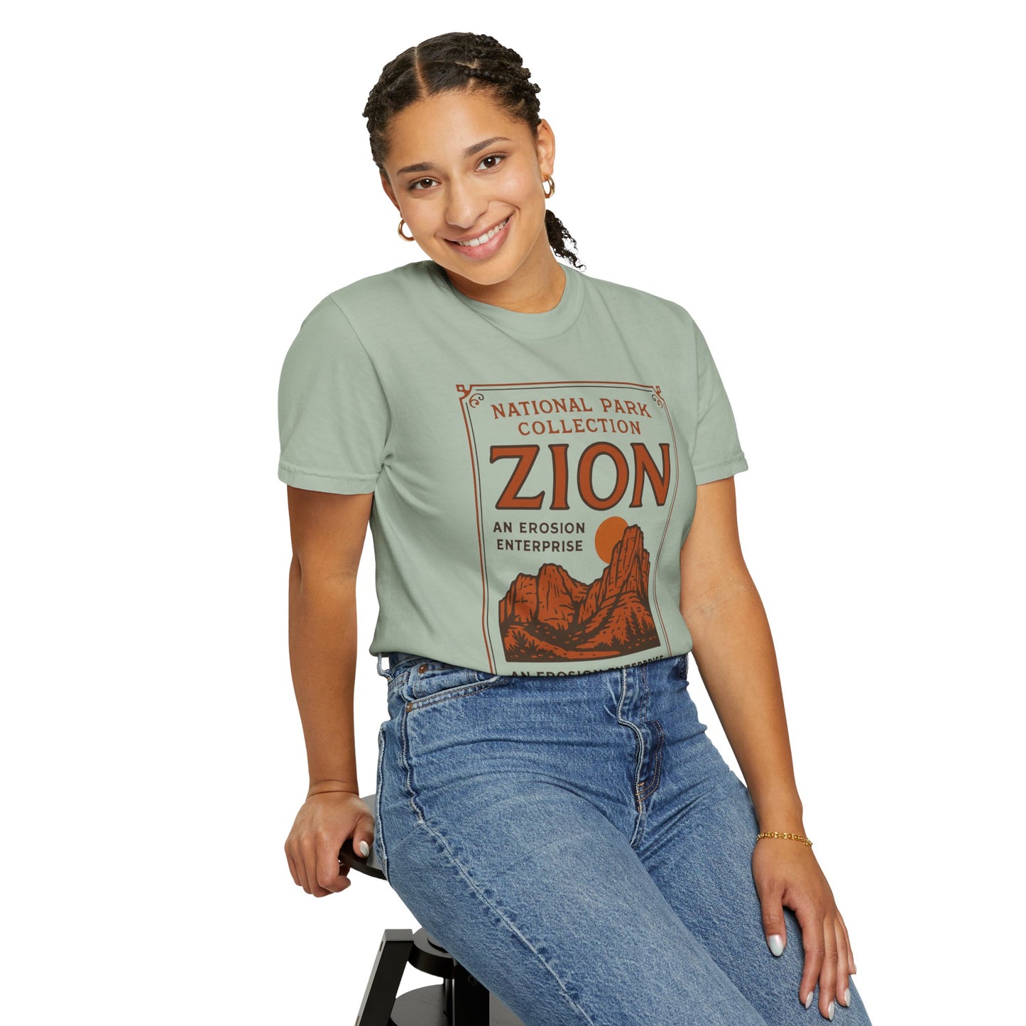 Zion National Park Poster T-Shirt | Canyon Landscape Tee Comfort Colors T-shirt